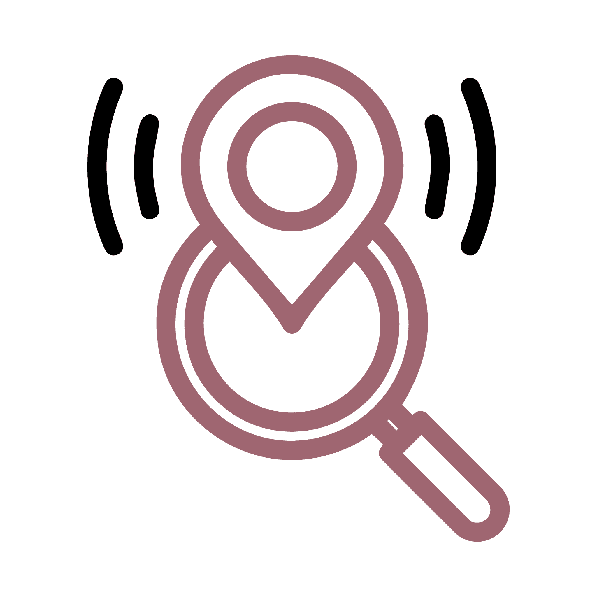 Icono de geolocalización precisa